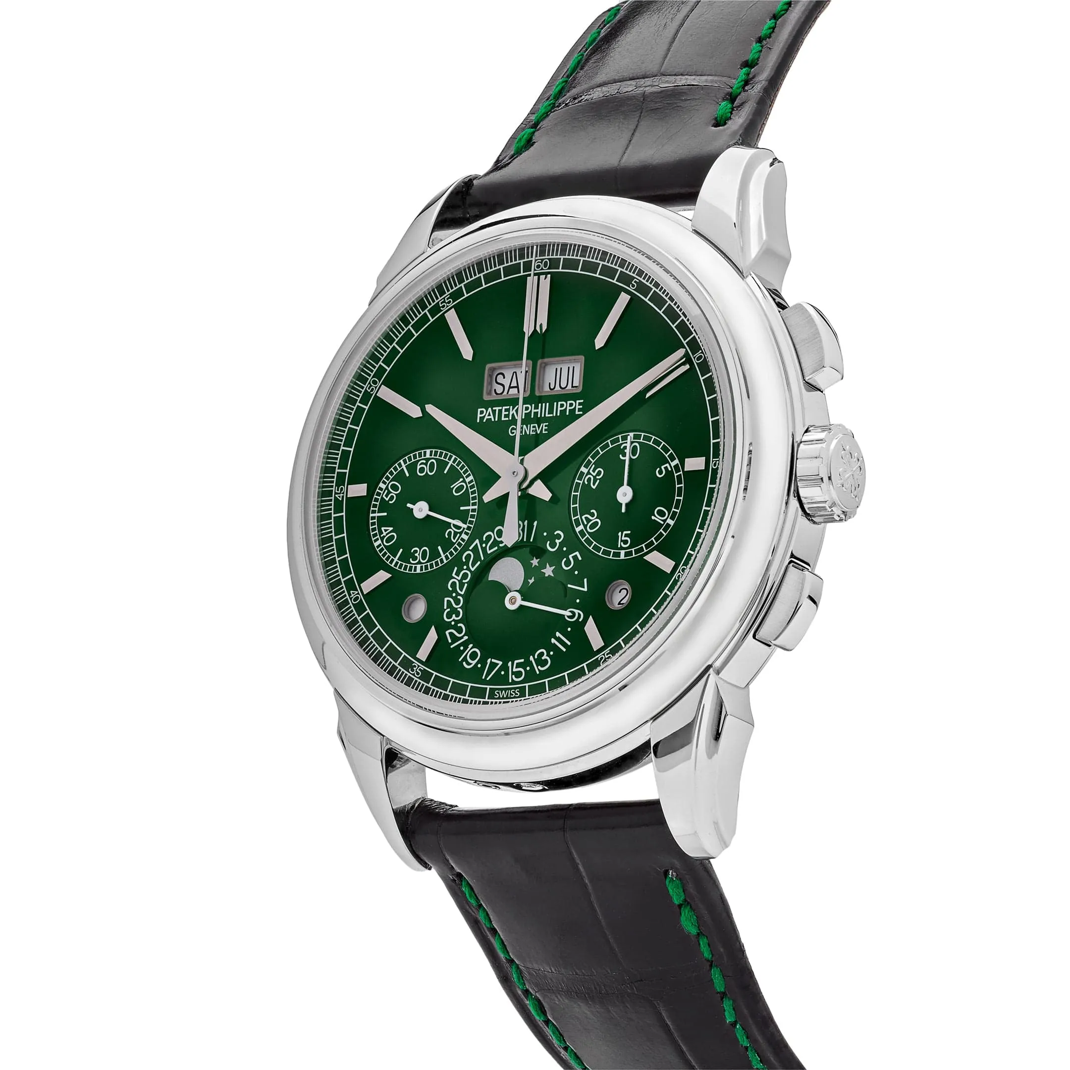 Patek Philippe Grand Complications 5270P-014 Perpetual Calendar Chronograph Platinum Green Dial (2022)