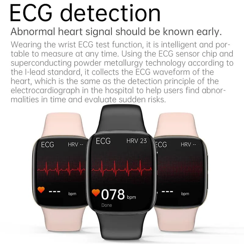 PH08 Blood Sugar Blood Pressure Blood Oxygen Monitoring High Appearance Level Bluetooth Call Smart Watch