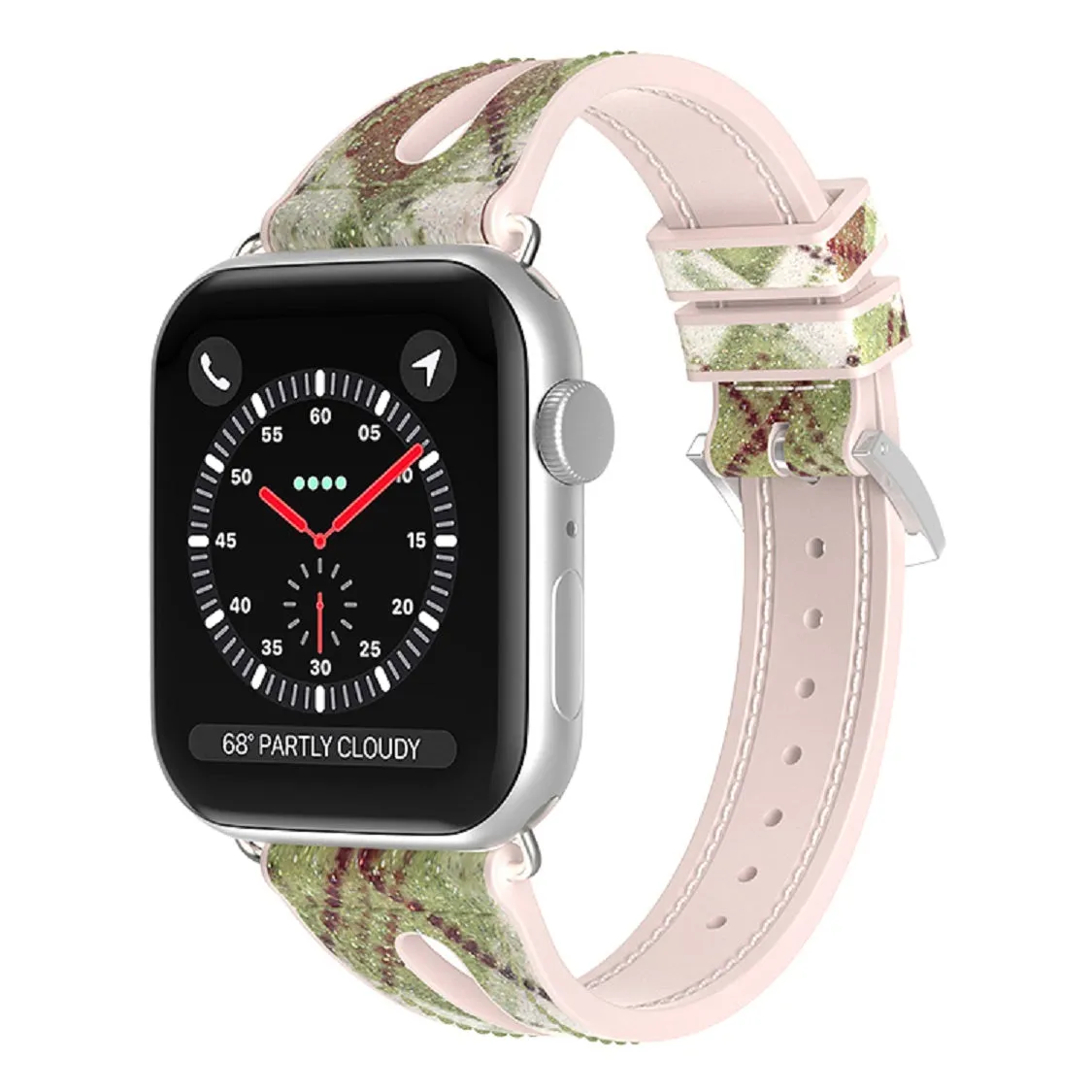 Silicone Shiny Band for Apple Watch 38/40/41mm & 42/44/45mm