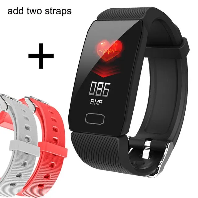 Smart Band Blood Pressure Q1 Heart Rate Monitor Fitness Tracker Smart Watch Fitness Bracelet Waterproof Weather Display Women