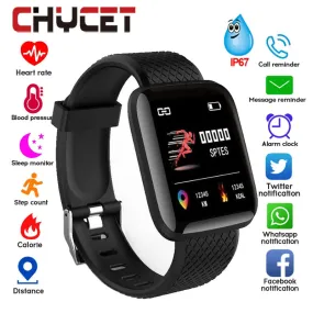 Smart Bracelet Blood Pressure Measurement Waterproof Fitness Tracker Watch Heart Rate Monitor Pedometer Smart Band Women Men