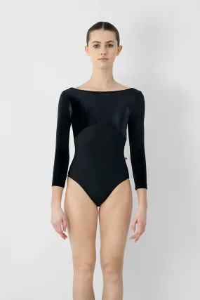 Sofiane Leotard in Black - Yumiko