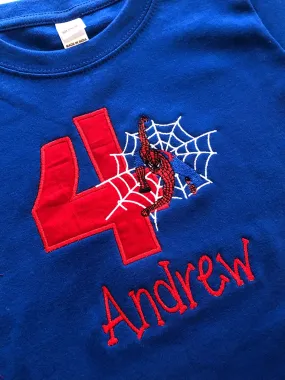 Spiderman Birthday Shirt