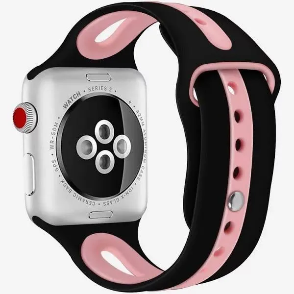 Sports Silicone Band for Apple Watch 38/40/41mm & 42/44/45mm