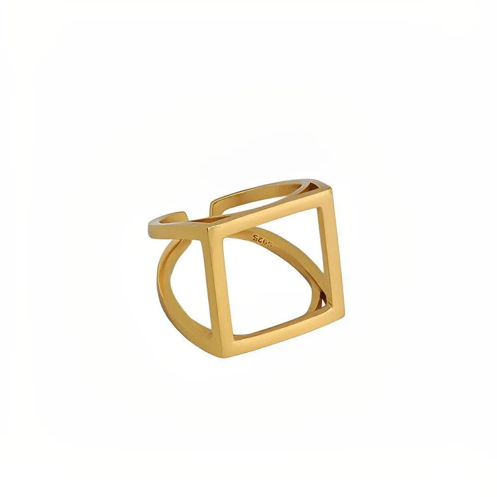 Square Open Rings - Nete