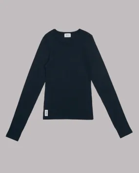 The Black Ribbed Longsleeve