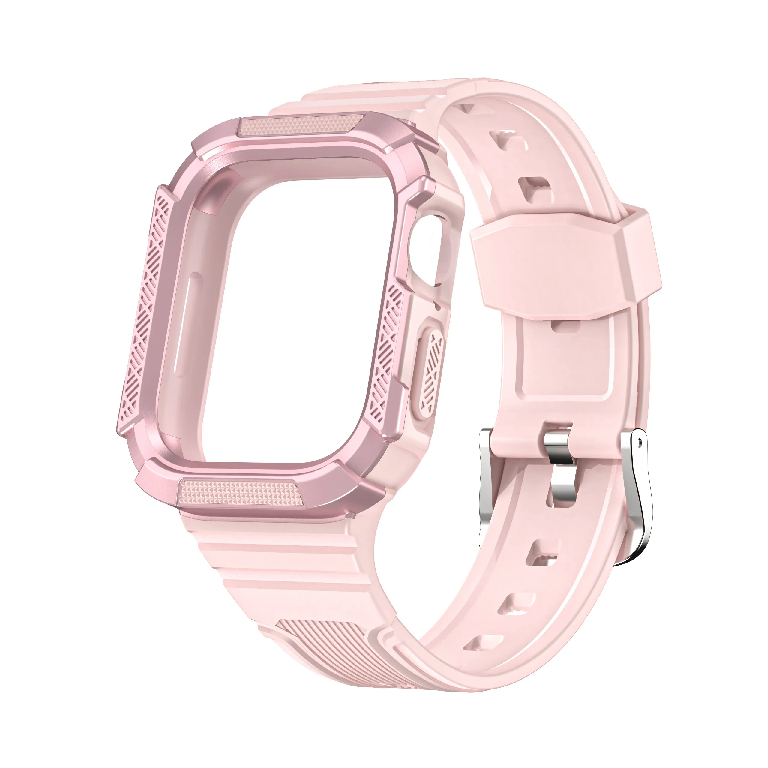 TPU Band with inbuilt Protective Bumper Case for Apple Watch 40/41mm & 44/45mm