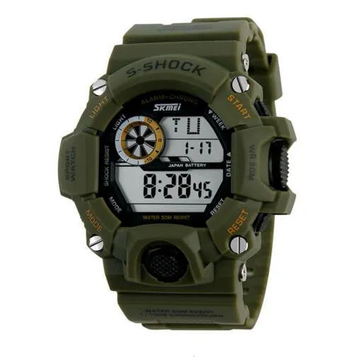 TTLIFE Waterproof Sport Diver Watch Military Army Camouflage LED Digital Dial Display Watches Luxury Wrist Watch Montre Homme