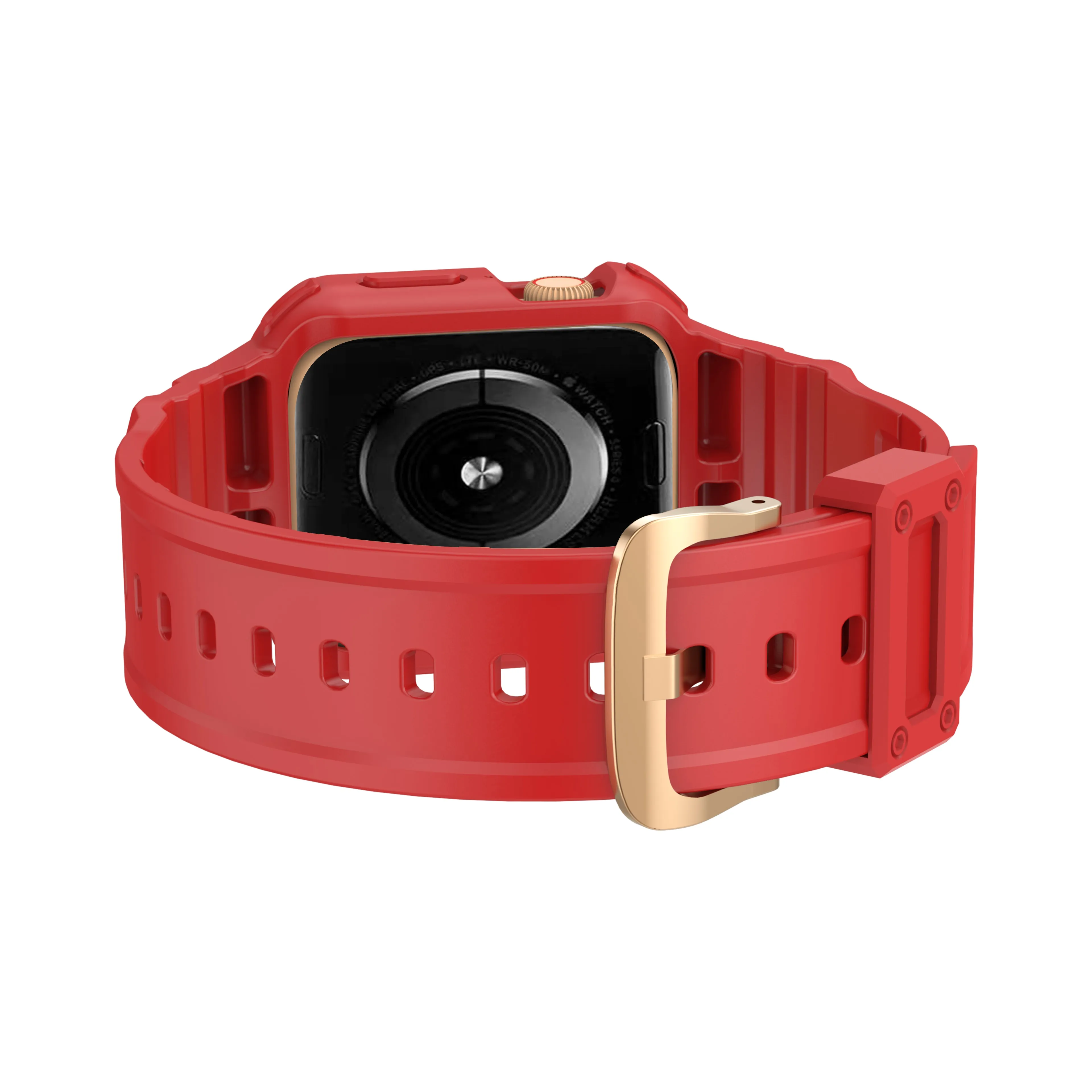 Uni-Body Protective TPU Band with Bumper Case for Apple Watch