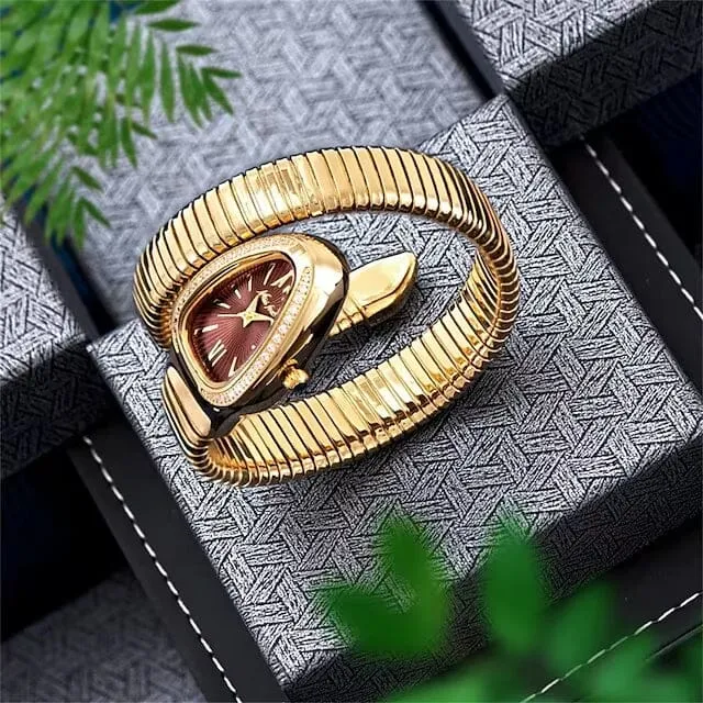 Women's Snake Shape Luxury Wrist Watch