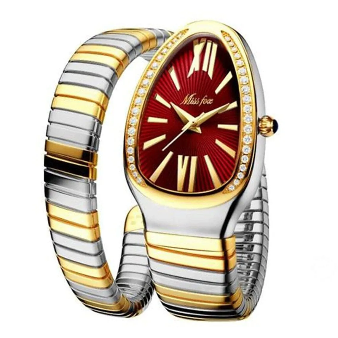 Women's Snake Shape Luxury Wrist Watch