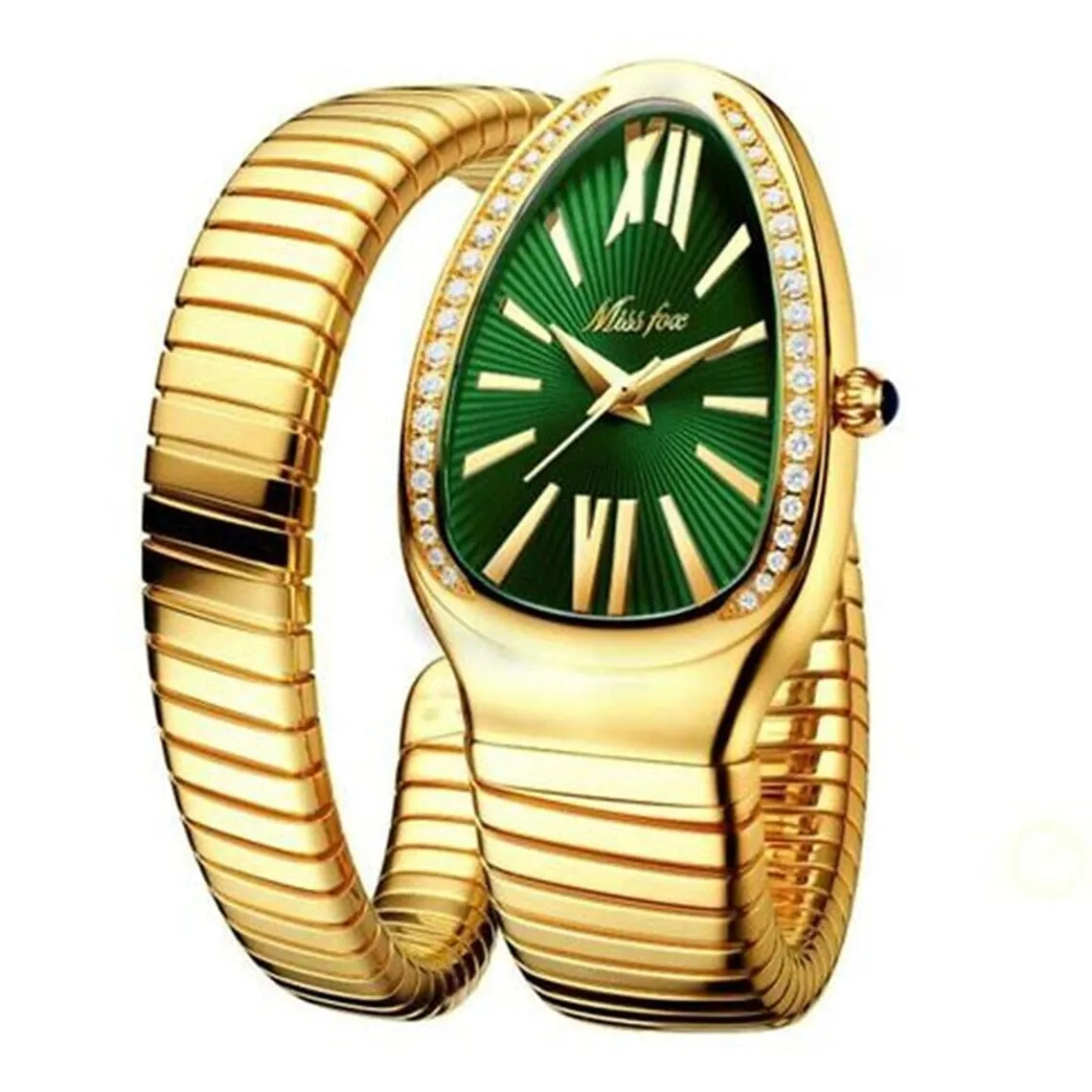 Women's Snake Shape Luxury Wrist Watch