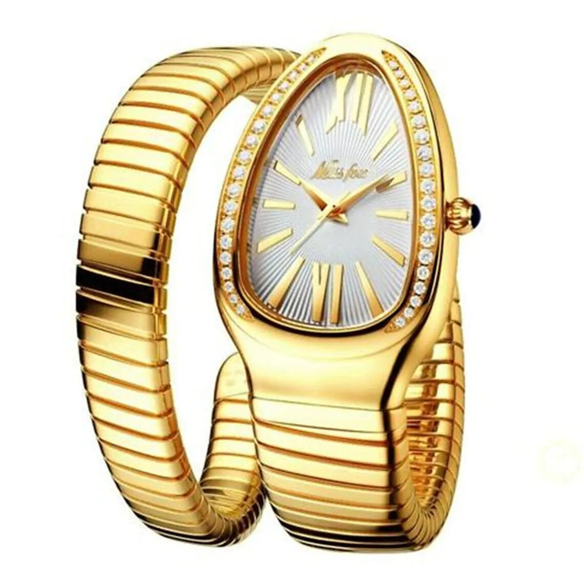 Women's Snake Shape Luxury Wrist Watch