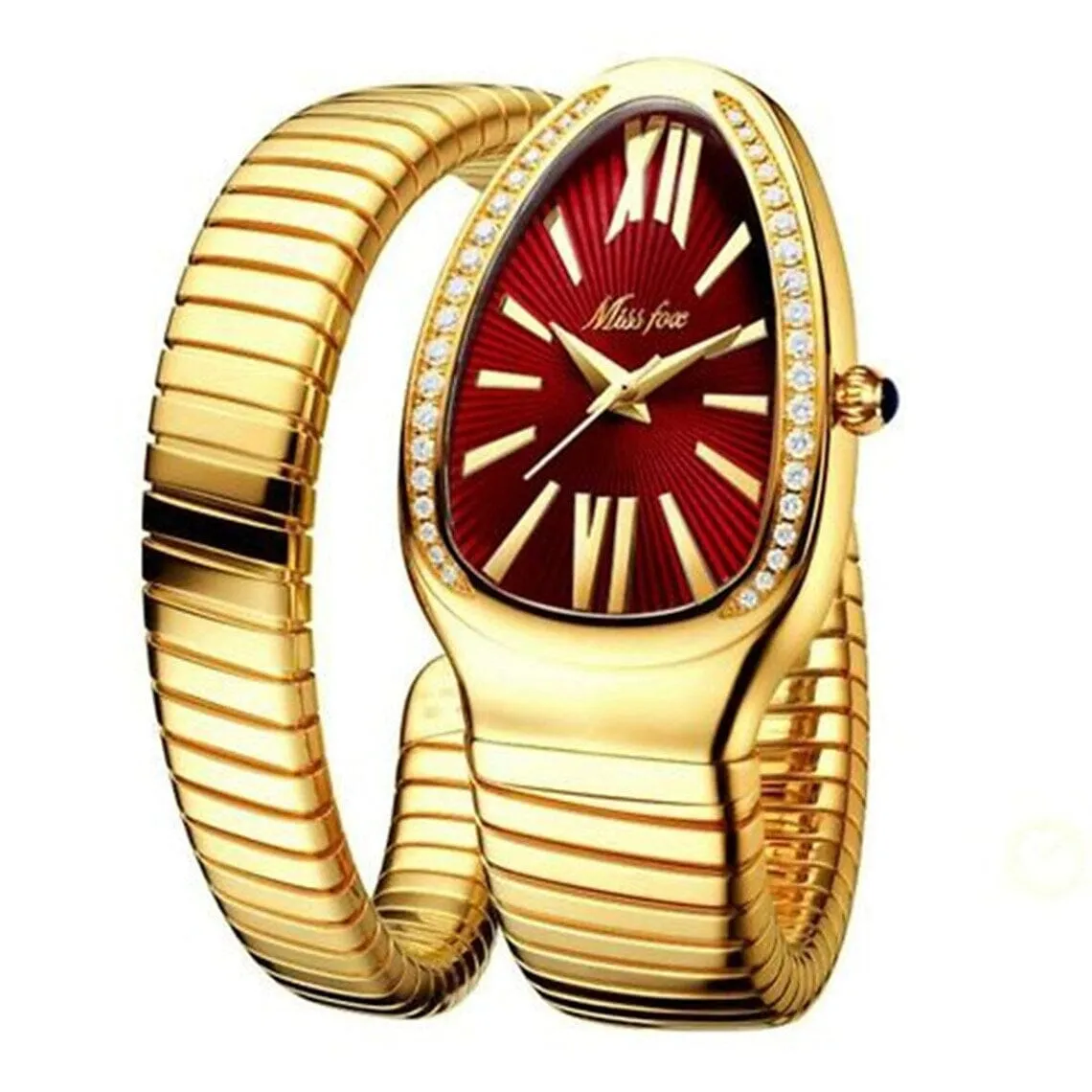 Women's Snake Shape Luxury Wrist Watch