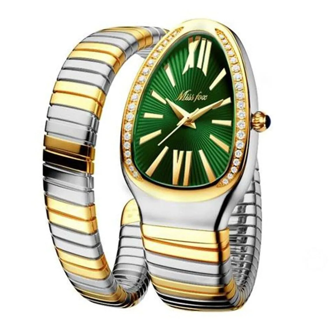 Women's Snake Shape Luxury Wrist Watch