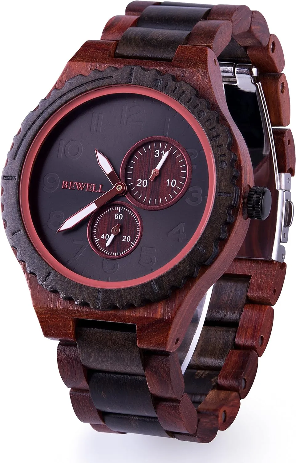 Wood Watches for Men Analog Quartz Handcraft Lightweight