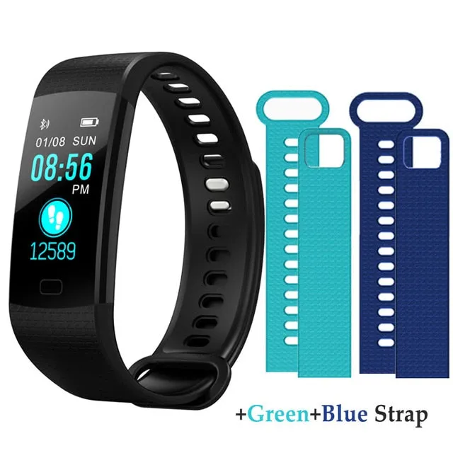 Y5 Smart Bracelet  Heart Rate Blood Pressure Monitor Tracker Fitness Tracker Smart Wristband Waterproof Smart Watch Pedometer