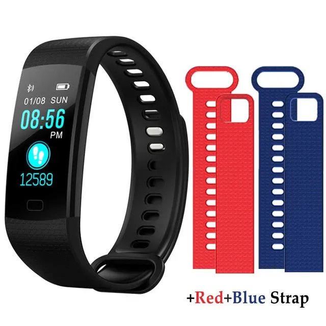 Y5 Smart Bracelet  Heart Rate Blood Pressure Monitor Tracker Fitness Tracker Smart Wristband Waterproof Smart Watch Pedometer