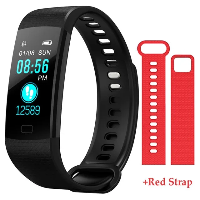 Y5 Smart Bracelet  Heart Rate Blood Pressure Monitor Tracker Fitness Tracker Smart Wristband Waterproof Smart Watch Pedometer