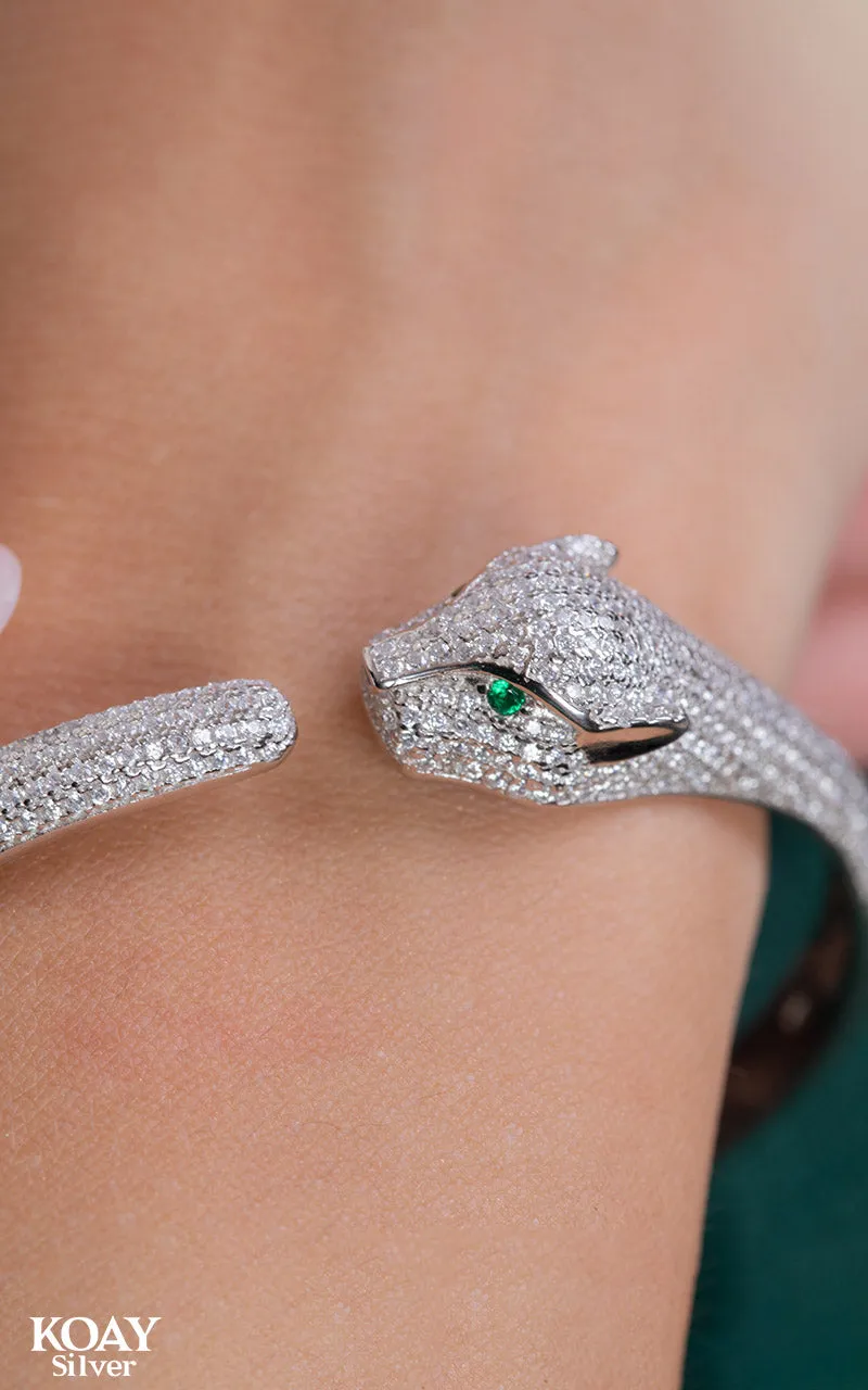 Zircon Lion Bangle